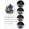 Ganesha Smoke Fountain Backflow Waterfall Cone Incense Holder Showpiece Statue with 10 Back Flow Incense Cone (Blue)