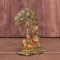 Metal Krishna Idol Murti with Kamdhenu Cow