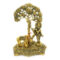 Metal Krishna Idol Murti with Kamdhenu Cow