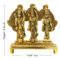 White Metal Shri Ram Darbar with Hanuman Ji for Home Temple and Gifts