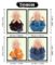 Craftam Polyresin Set of 4 Monk Buddha Statues Showpiece for Car Dashboard, Home Decoration (Multicolor)