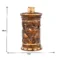 Wooden Antique Design Cigarette Case Holder Stand Storage Box (14x7x7 cm, Brown)