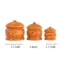 Hand Carving Wooden Jewelry Kumkum Box Sindoor Dabbi Sindur Dani Wedding Return Gifts for Women (Set of 3)