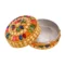 Craftam Decorative Handicraft Golden Jewelry Box, Vanity Box Sindoor Dabbi (4 Pcs Set of Small, Medium, Big)