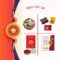 CRAFTAM Rakhi Gifts for Brother Combo Set- Marble Pooja Chopra, Raksha Bandhan Greeting, Roli Rice Pack and 4 Rakhi (for Bhaiya, Bhabi and 2 Kids)