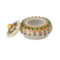 Sindur Dani : Marble Made,Meena Work, Hand Printed, Kumkum Box
