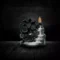 Polyresin Black Gold OM Smoke Backflow Incense Holder with 20 Incense Cone