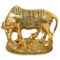 Craftam Big Size, Large Elegant Kamdhenu Cow and Calf Oxidized Metal Statue (Size LWH : 20X13X16 cm Weight 800 Gram)