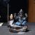Ganesha Smoke Fountain Backflow Waterfall Cone Incense Holder Showpiece Statue with 10 Back Flow Incense Cone (Blue)