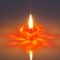 Transparent Floating Hard Plastic Diya For Home Decor, Diwali Decoration Gifts