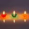 Transparent Floating Hard Plastic Diya For Home Decor, Diwali Decoration Gifts