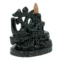 Polyresin Black Gold OM Smoke Backflow Incense Holder with 20 Incense Cone