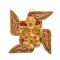 Craftam Alloy Metal Lord Ganesha Swastika Wall Hanging Showpiece Figurine | Metal Handcrafted Decorative Showpiece for Wall D?cor, Wall Hangings, Home D?cor, Diwali D?cor – Gold