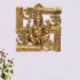 Metal  Ganesha Om Swastika Wall Hanging Showpiece Figurine