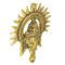 Craftam Alloy Metal Lord Ganesha Surya Wall Hanging Showpiece Figurine | Metal Handcrafted Decorative Showpiece for Wall D?cor, Wall Hangings, Home D?cor, Diwali D?cor – Gold