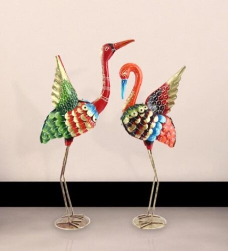 Pair of Swan couple showpiece Statue for Table Decoration (Set of  2)