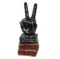 Polyresin Victory Sign Decorative Hand Sign Showpiece Figurines for Home Decor
