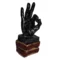 Polyresin Excellent Sign Hand Showpiece – Decorative Palm Figurine for Home, Office, Tabletop Decor