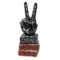 Polyresin Victory Sign Decorative Hand Sign Showpiece Figurines for Home Decor