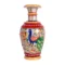 Marble Handmade Decorative Peacock Painting, Embossed Flower Vase, Flower Pot (6 Inch )