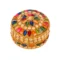 Craftam Decorative Handicraft Golden Jewelry Box, Vanity Box Sindoor Dabbi (4 Pcs Set of Small, Medium, Big)