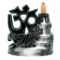 Polyresin Black Gold OM Smoke Backflow Incense Holder with 20 Incense Cone