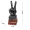 Polyresin Victory Sign Decorative Hand Sign Showpiece Figurines for Home Decor